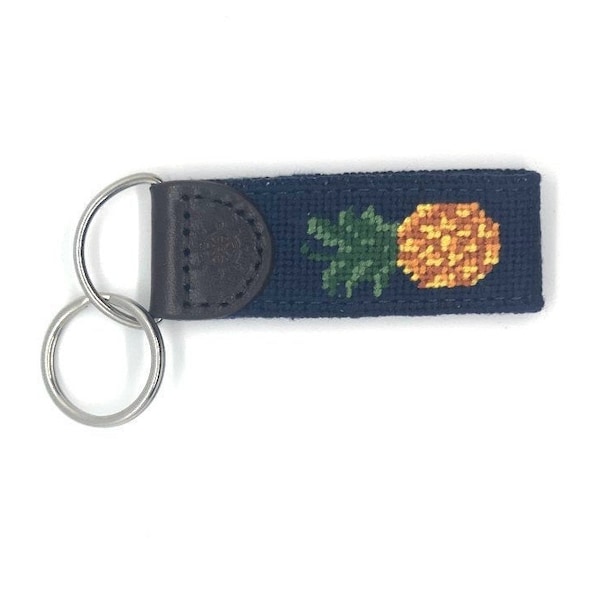 Needlepoint Key Fob Etsy