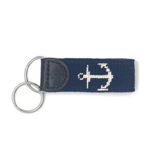 Needlepoint Anchor Key Fob