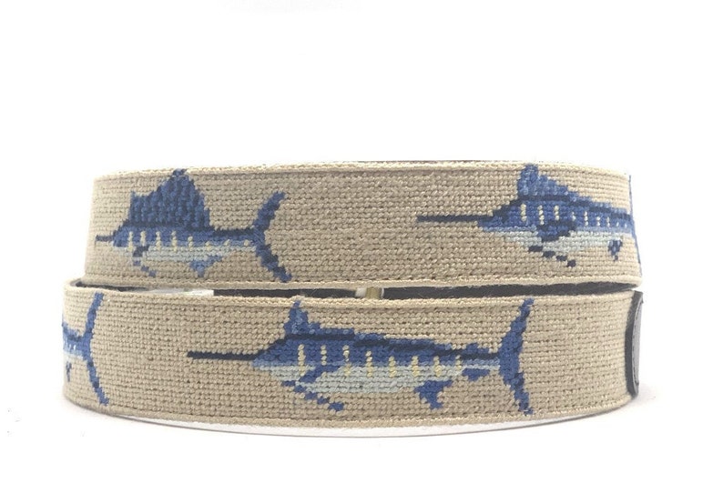 Needlepoint Sport Fish Belt Etsy
