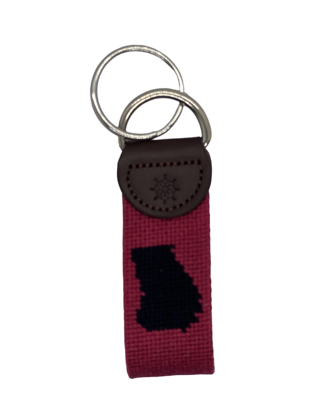 Needlepoint Key Fob Etsy