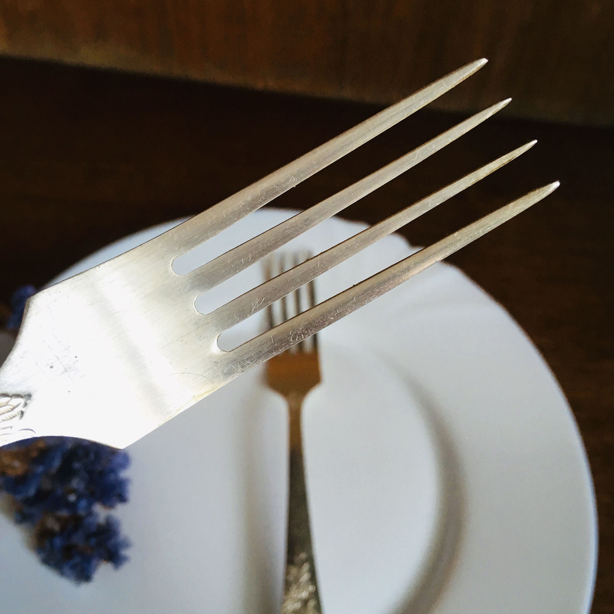 Vintage dinner forks Antique salad fork Soviet melchior Etsy