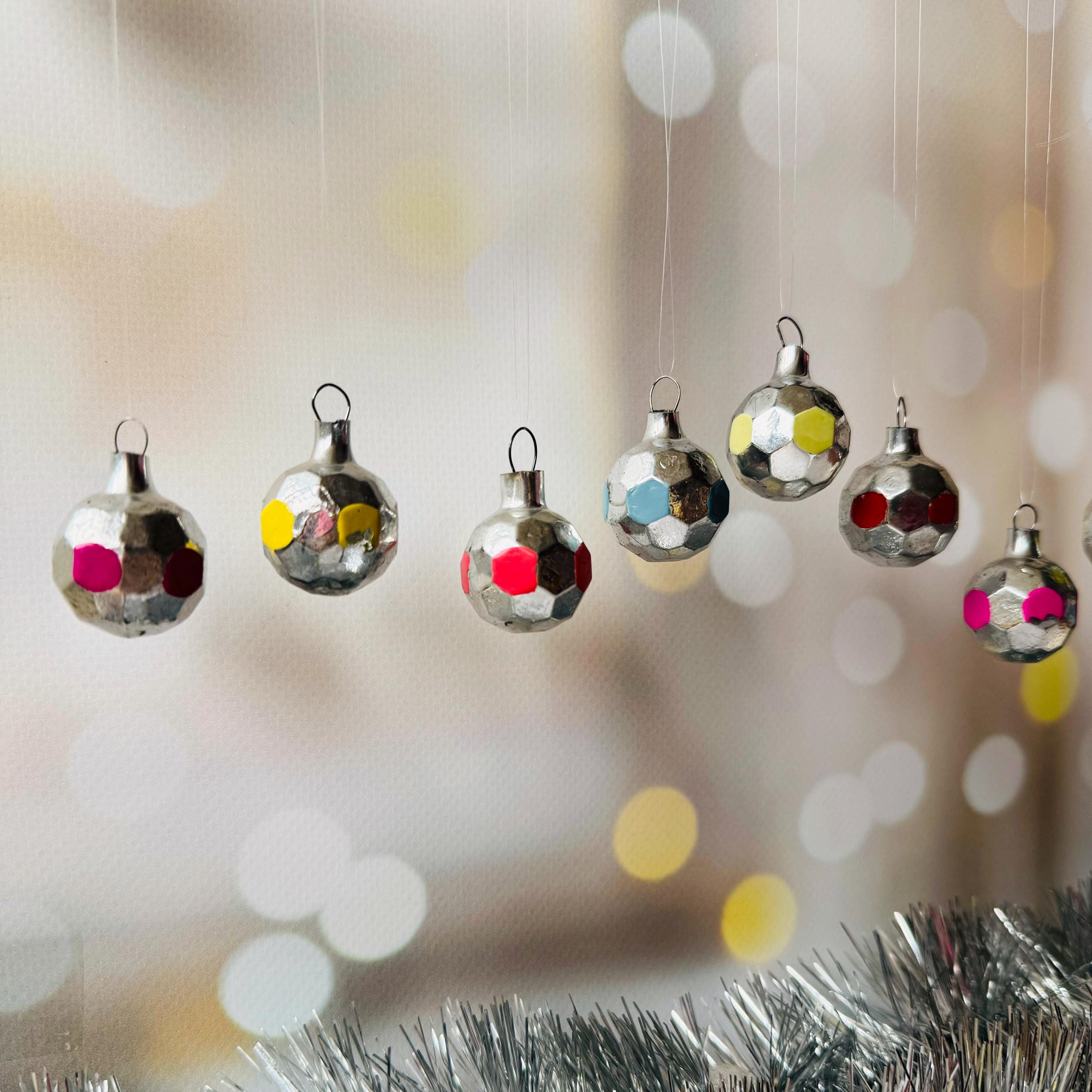 12 stuks kerstboom ornamenten kleurrijke mini glazen kerstballen met