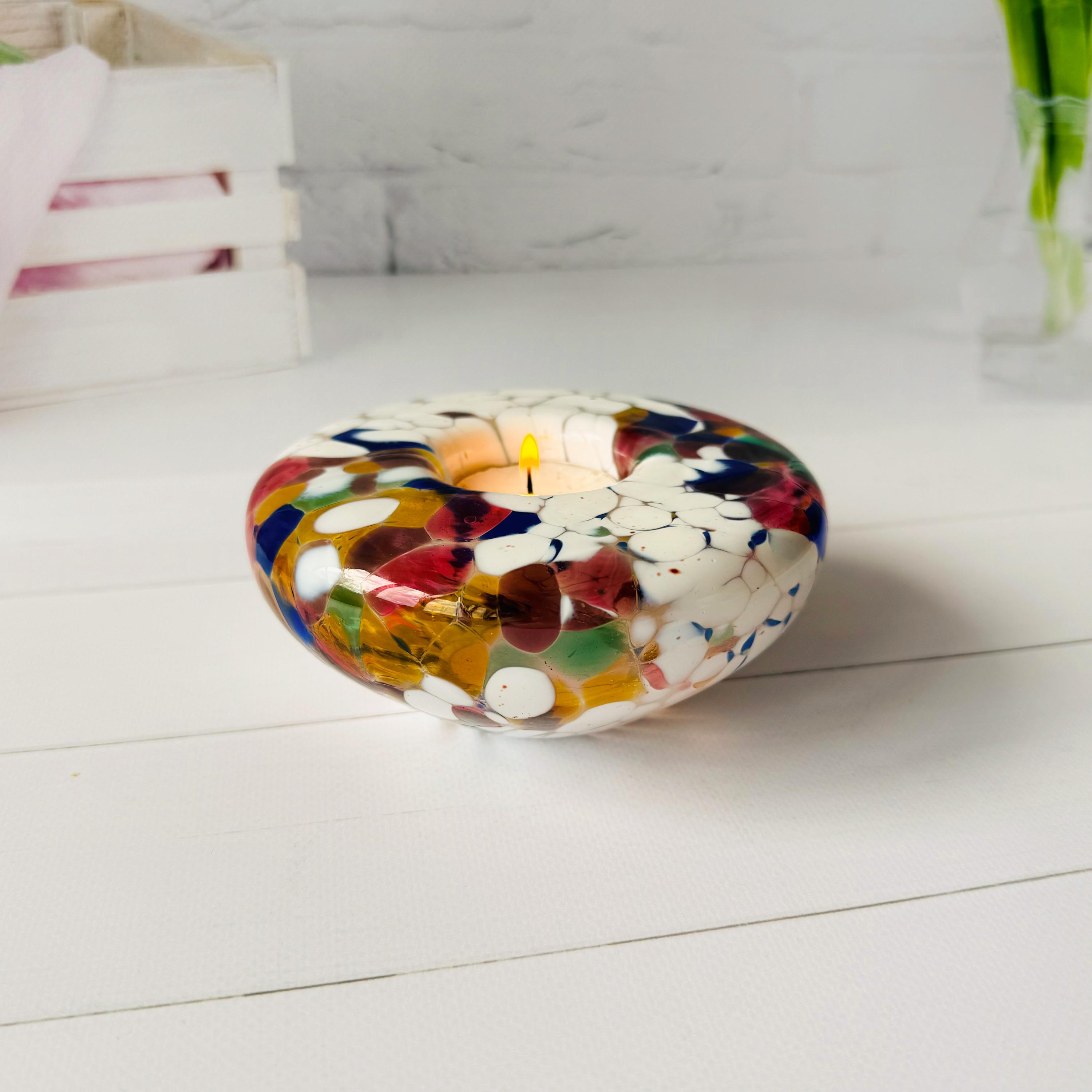 Murano candle holder - Etsy 日本