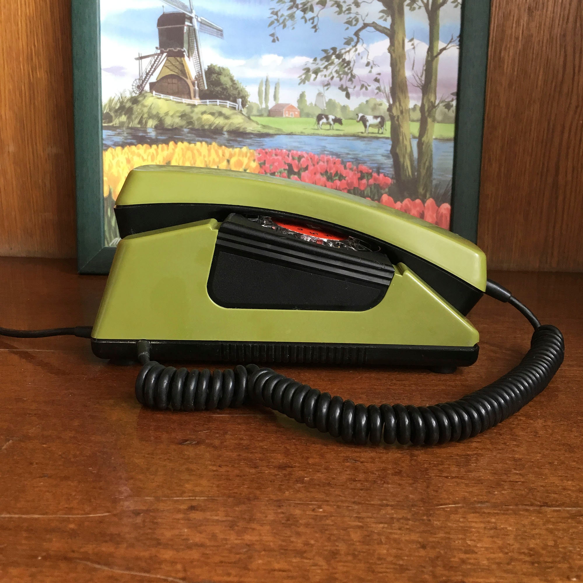 Vintage rotary telephone Polish landline phone Antique dial Etsy