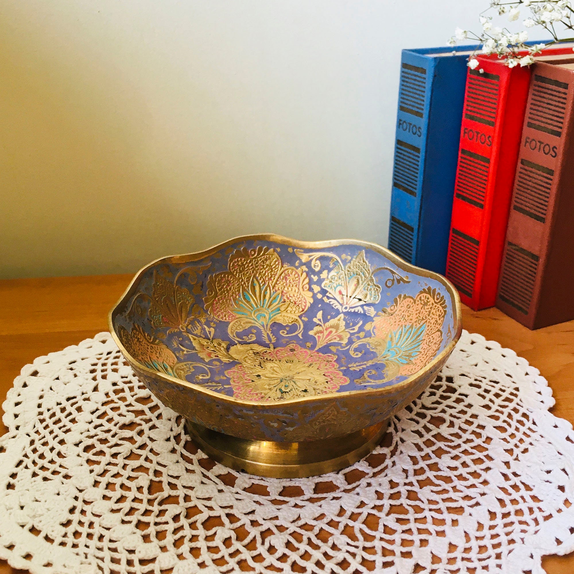 Home & Living Kitchen & Dining 50s Indian painted decorative bowl