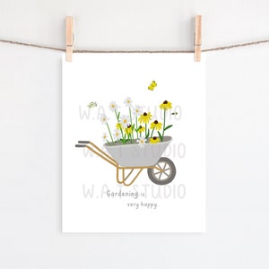 Wilde bloem Clipart, Wilde bloem digitale prints, Wilde bloem kunst aan de muur, Tuinieren Clipart, Tuin prints, Keuken kunst, Home decor, Kunst aan de muur