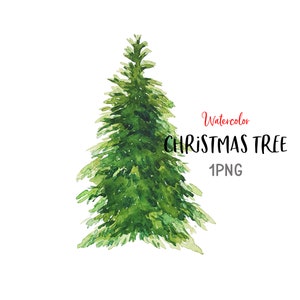 クリスマスツリーの水彩画のクリップアート、クリスマスツリーの水彩画のプリント、クリスマスツリーの水彩画 1 PNG クリップアート、クリスマスツリーのクリップアート