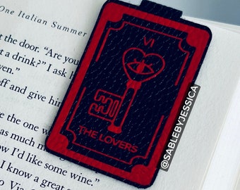 The Lovers Tarot Bookmark / Mystical Bookmark / Love Bookmark / Celestial Bookmark / Holographic Bookmark / Foil Bookmark