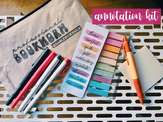 Book Annotation Kits Reading Highlighting Book Notes Bookish Annotating Kits  Stationary Book Tabs Booktok Bookstagram Bookish Gifts 