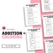 Children's Addition | Math Problems | Coloring Pages - Etsy