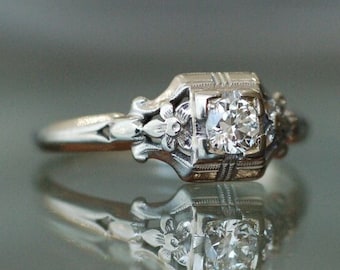 Artdeco Estate 1.89Cts Genuine Pave Rose Cut Diamond Silver Heart Ring Jewelry Artdeco Estate 1.89Cts Genuine Pave Rose Cut Diamond Silver Heart Ring Jewelry