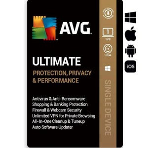 AVG Ultimate 2025, 2 jaar licentie, 1 apparaat wereldwijde activering