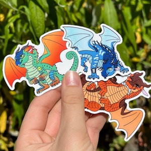 Stickers Ailes de Feu - Gloire / Tsunami / Ensoleillé / Starflight / Argile / Stickers Vinyle Brillant