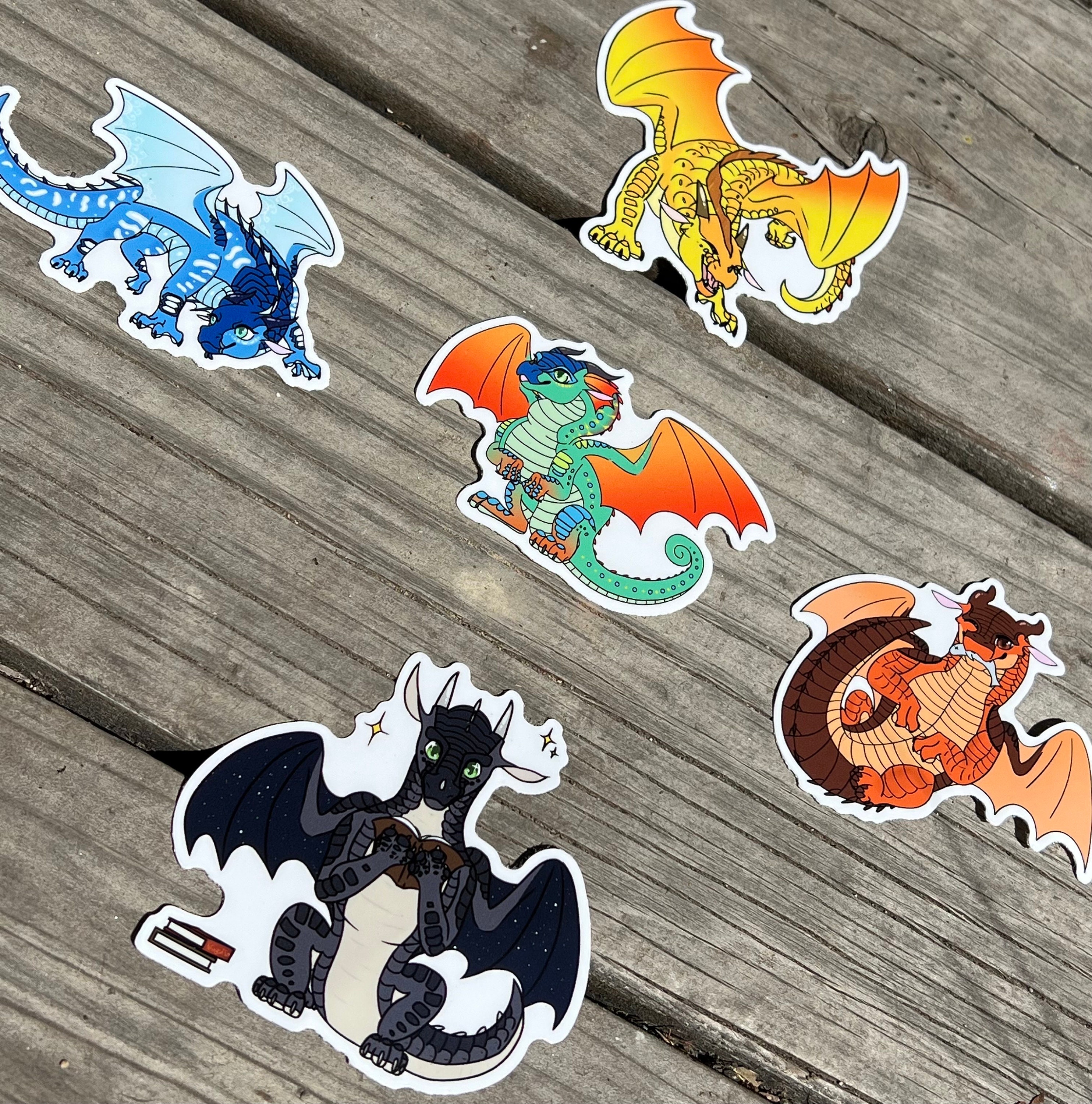 Wings of Fire Stickers - Glory / Tsunami / Sunny / Starflight