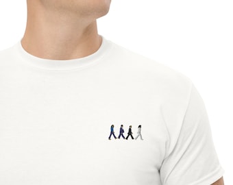 The Beatles Embroidered Crew Neck T-Shirt - "Abbey Road"