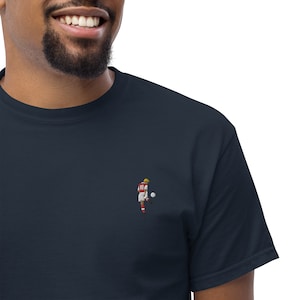Dennis Bergkamp Embroidered Crew Neck T-Shirt - &quot;The Non-Flying Dutchman&quot;
