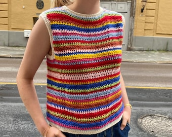 SCRAP THAT vest - PDF Crochet Pattern
