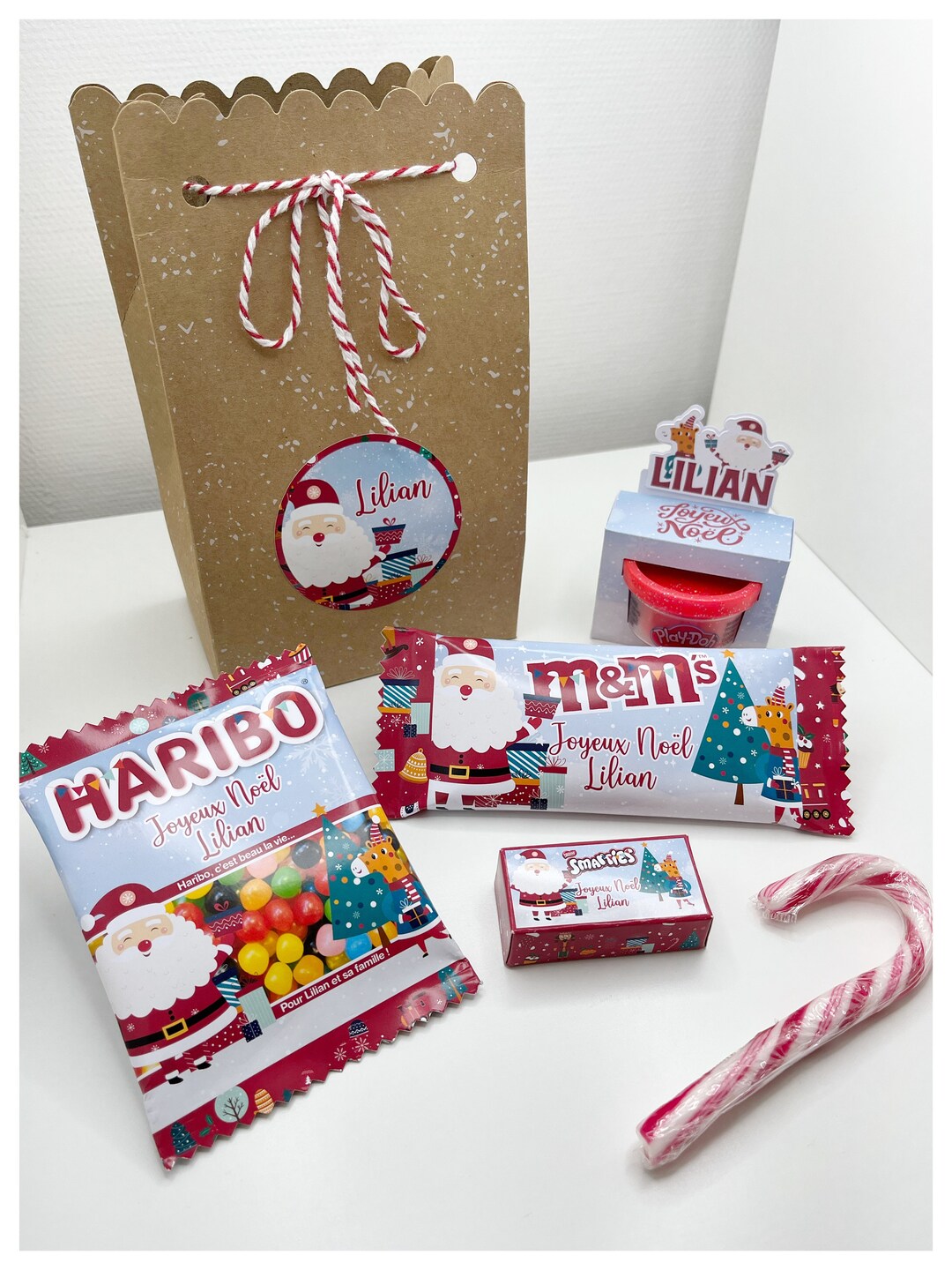 Collection Noël Confiserie personnalisée Papeterie Etsy France