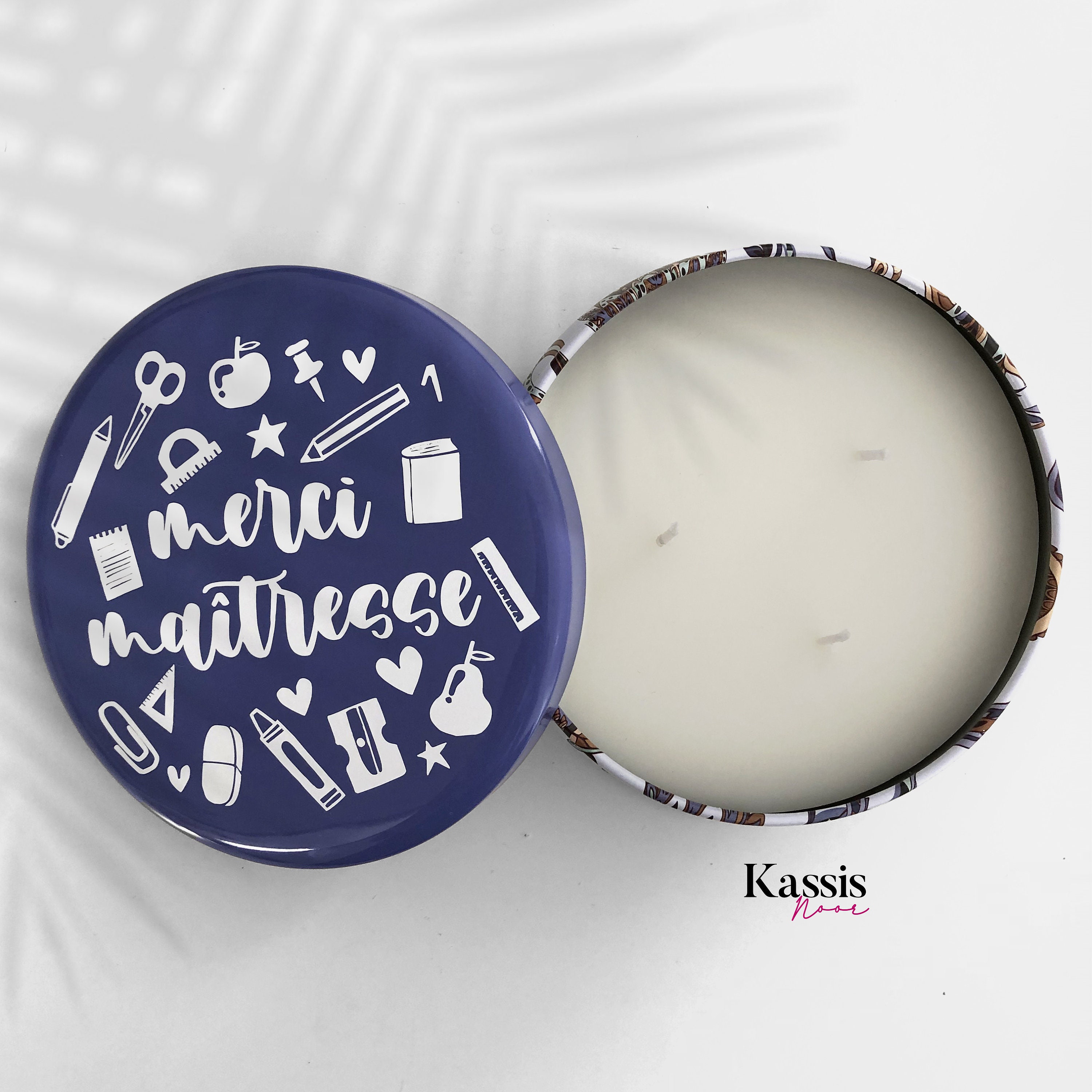 Bougie Parfumée Personnalisée | Bougie Merci Maîtresse Cadeau Atsem