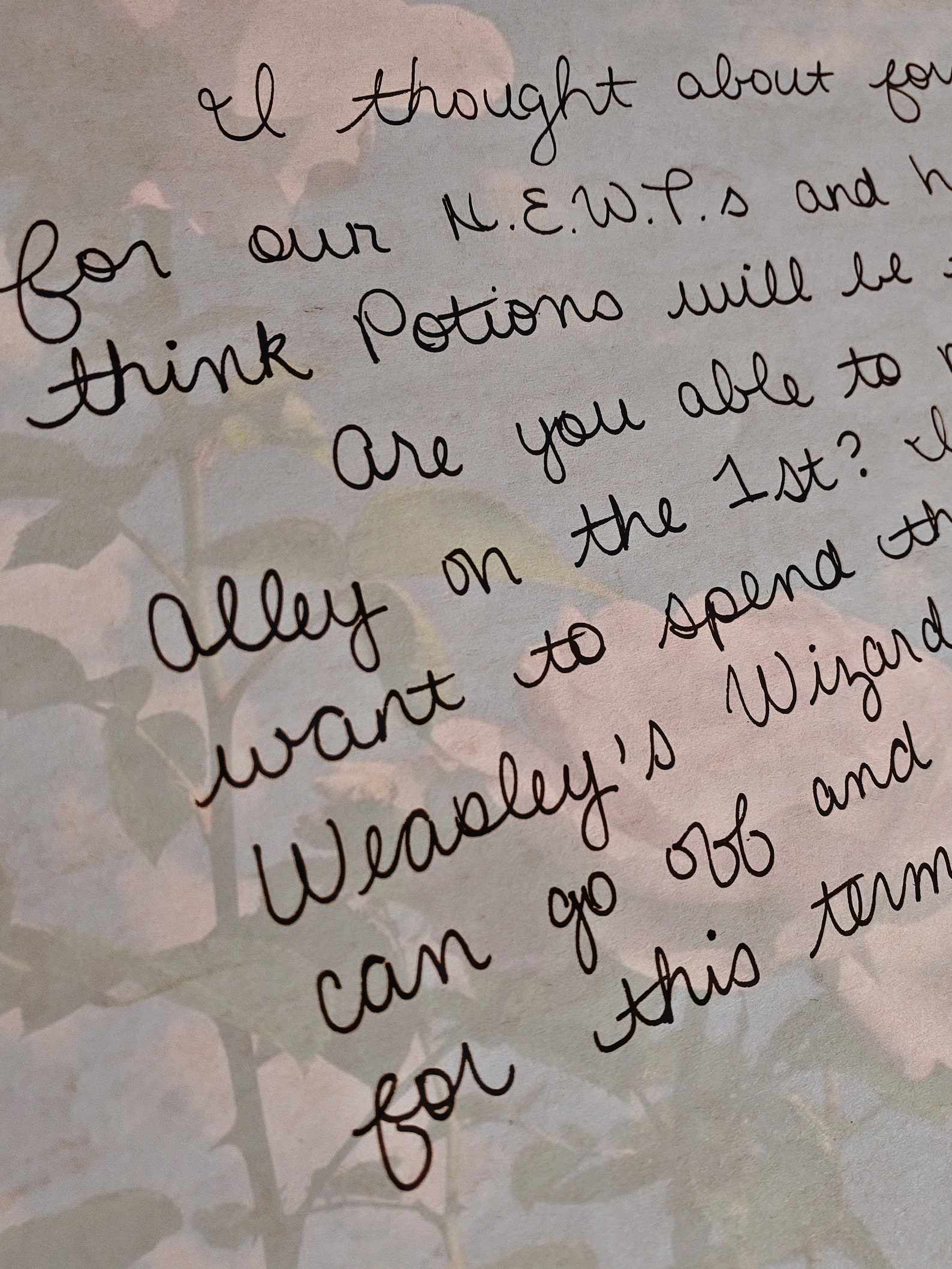 Handwritten letter from any Harry Potter character | Etsy