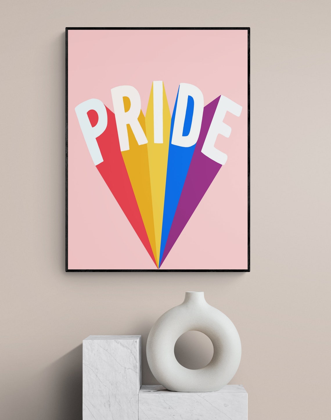 Pride Wall Decor LGBT Pride Poster Pride Art Rainbow Wall - Etsy