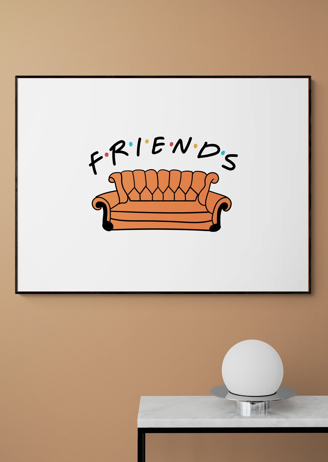 Friends Tv Show Wall Art Friends Poster Friends Wall Art Etsy