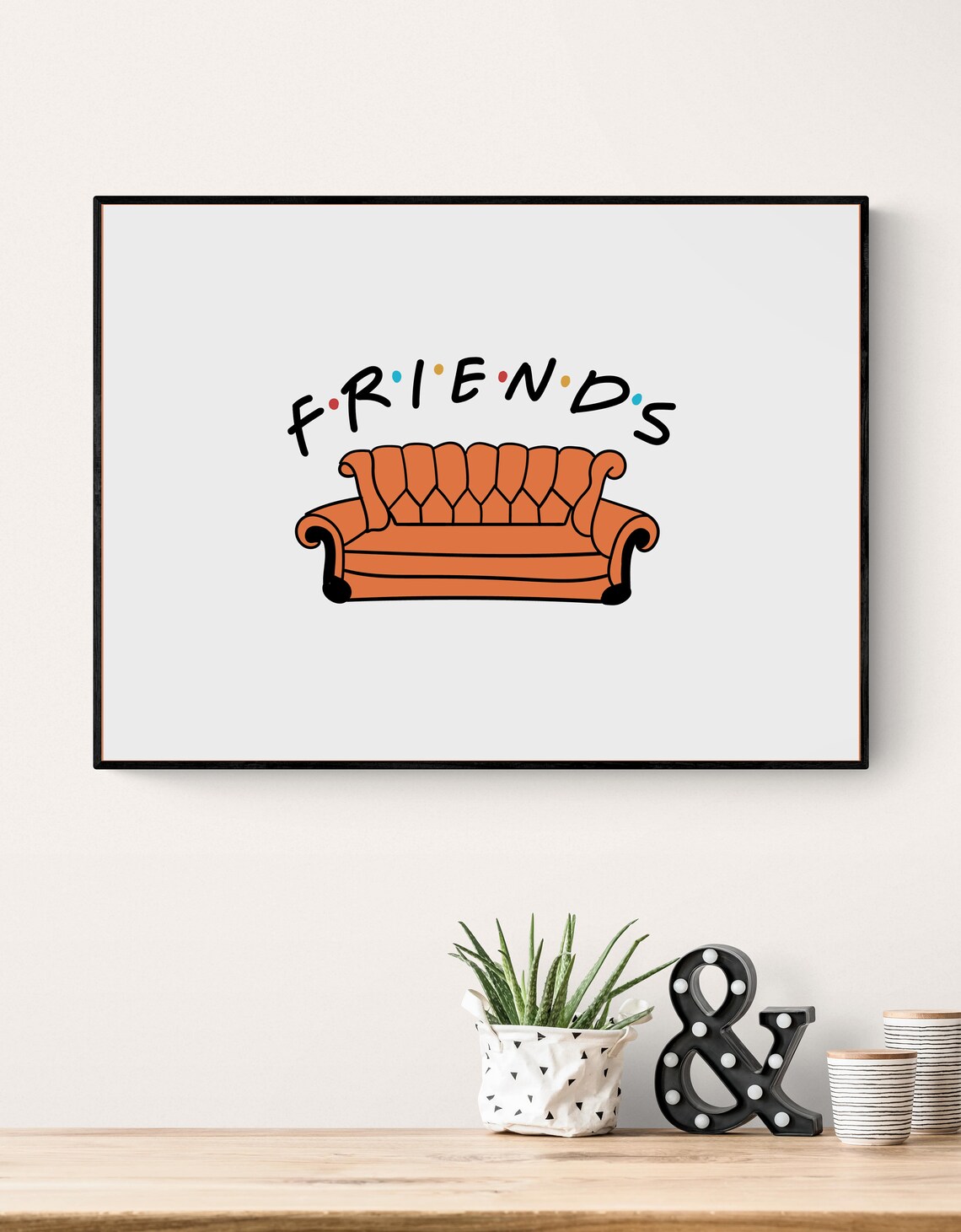 Friends Tv Show Wall Art Friends Poster Friends Wall Art | Etsy