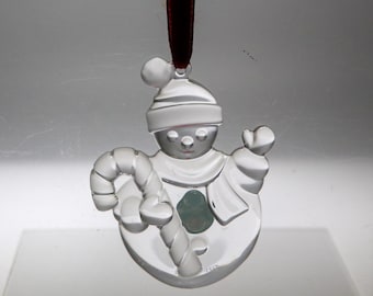 Beautiful Tiffany & Co. Crystal Snowman Ornament in Original