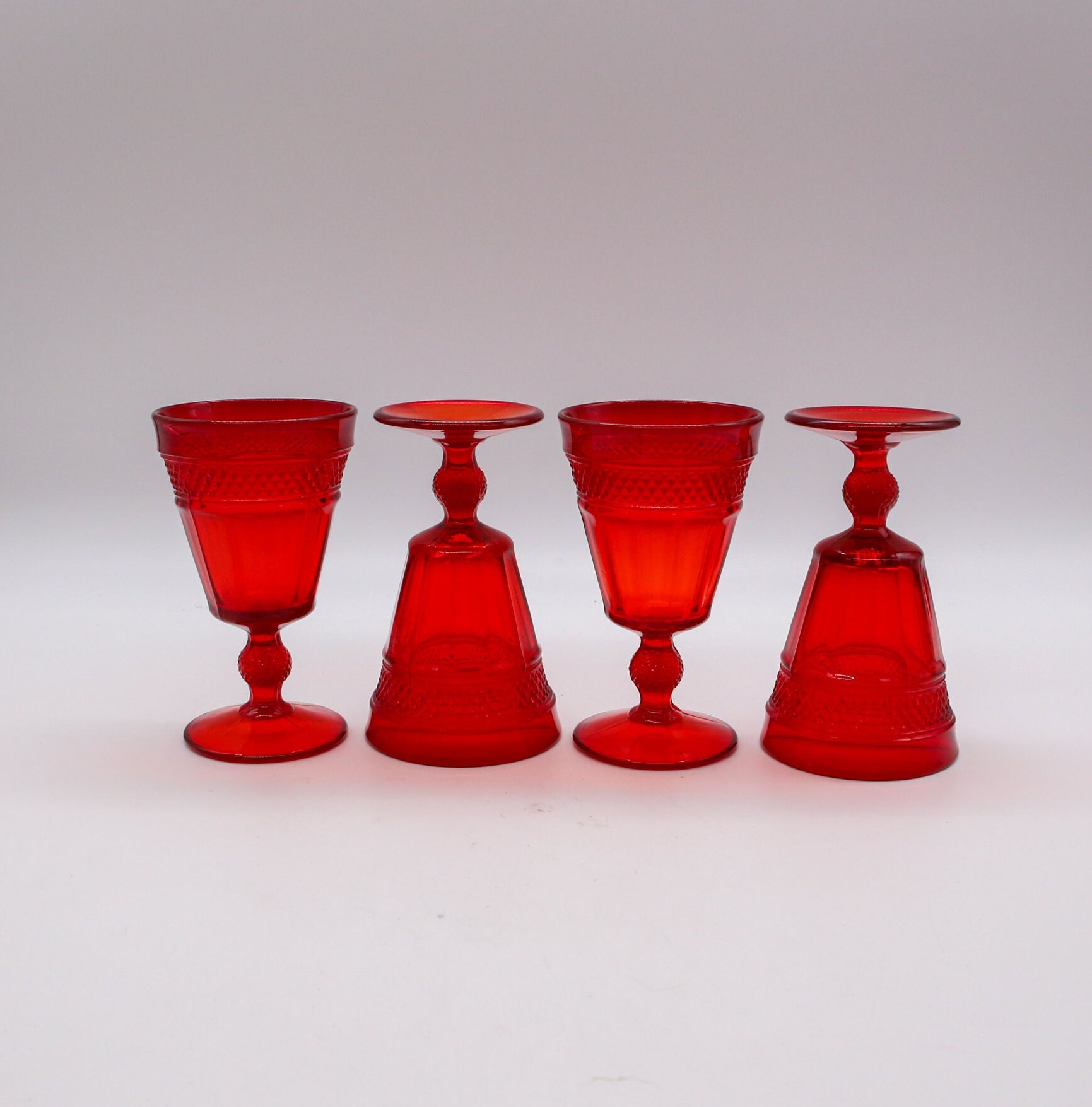 Assorted Vintage Libbey Colonial Heritage Cocktail Coupe Glasses Assorted Vintage Libbey Colonial Heritage Cocktail Coupe Glasses