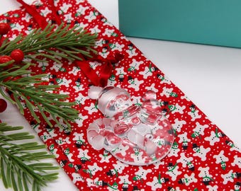 Beautiful Tiffany & Co. Crystal Snowman Ornament in Original