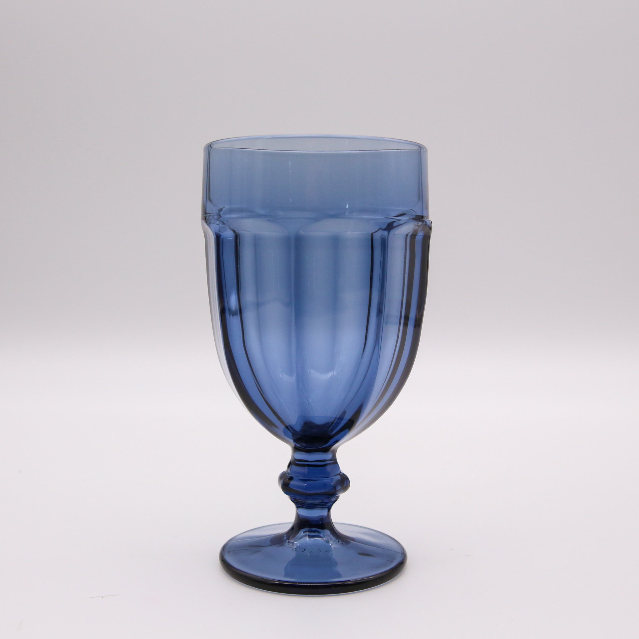 Libbey Gibraltar Iced Tea Goblet Duratuff Blue Glasses Goblets