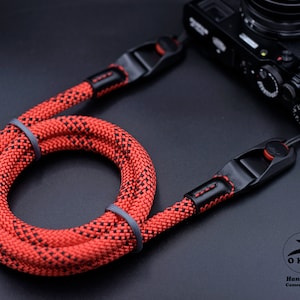 NEW DESIGN Peak Design Red Rope Camera Strap HandMade Premium Leather Quick Release