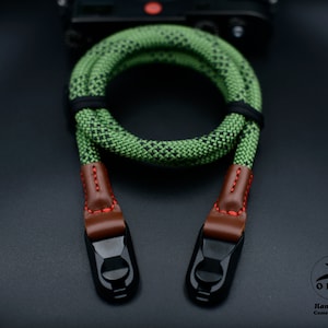 NEW DESIGN Peak Design Green Rope Camera Strap Handmade Premium Leather ...