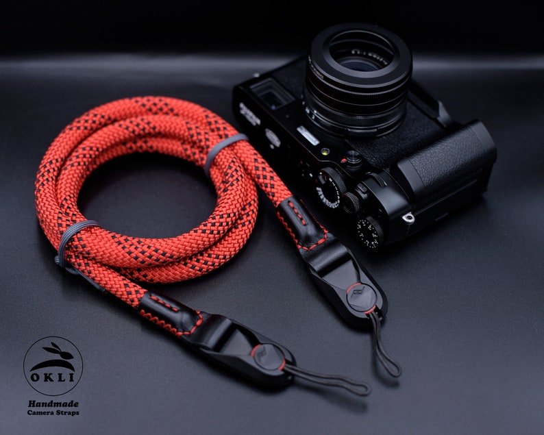 NEW DESIGN Peak Design Red Rope Camera Strap Handmade Premium Leather ...