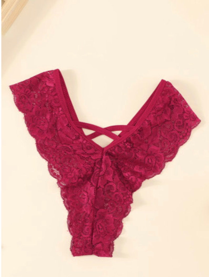 Crisscross V shaped Panties panties for women Etsy