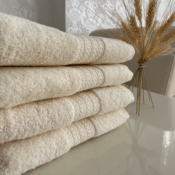 Bath Towel Set, sized 50 X 70 CM(20x 28 inches) Quick drying capabilities, extra softness, high absorbency, Cotton Sustainable Eco-friendly