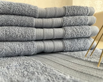 Bath Towel Set, sized 50 X 70 CM(20x 28 inches) Quick drying capabilities, extra softness, high absorbency, Cotton Sustainable Eco-friendly