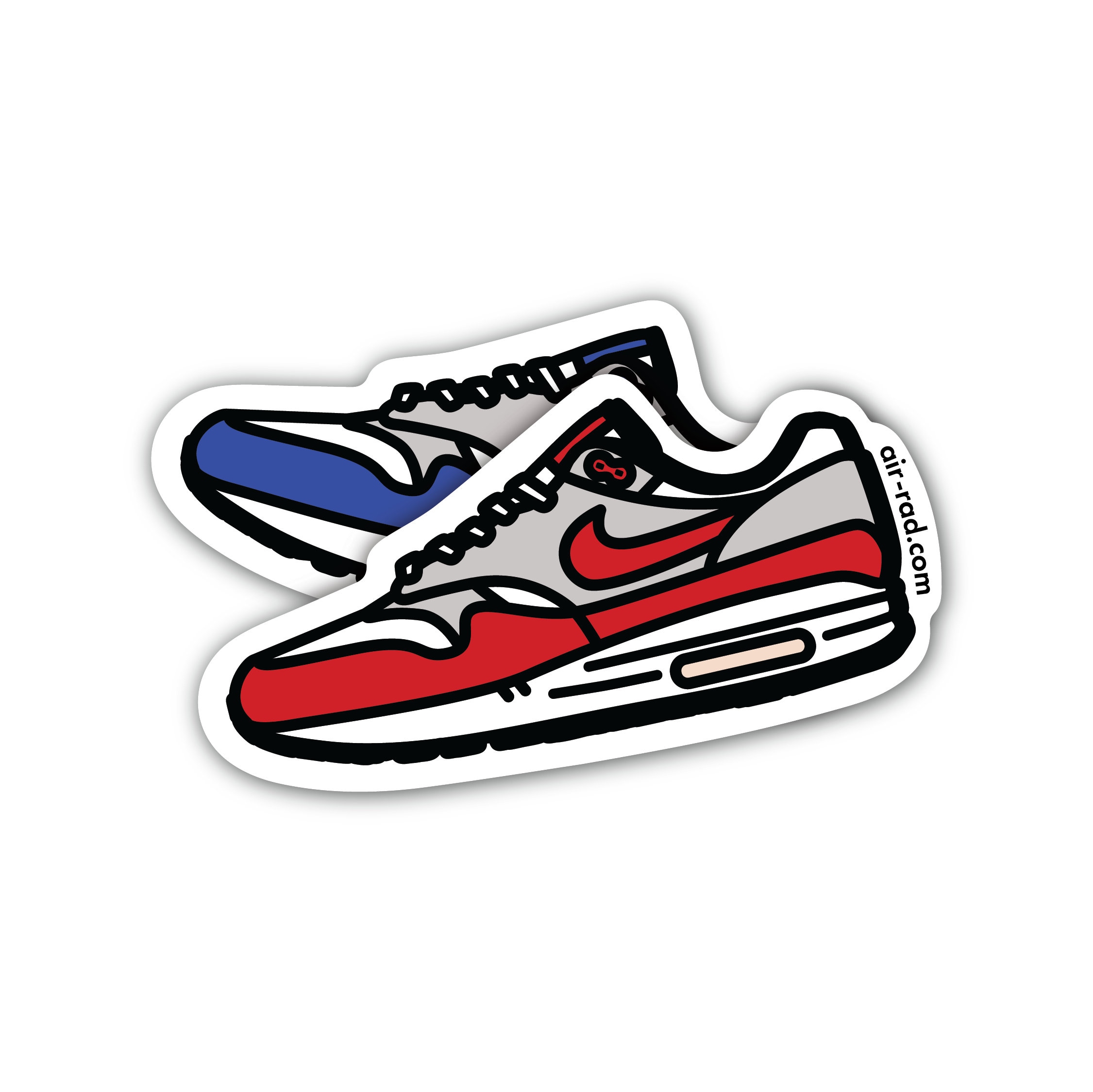 Air Max 1 OG Colors [weatherproof Sticker] - Etsy