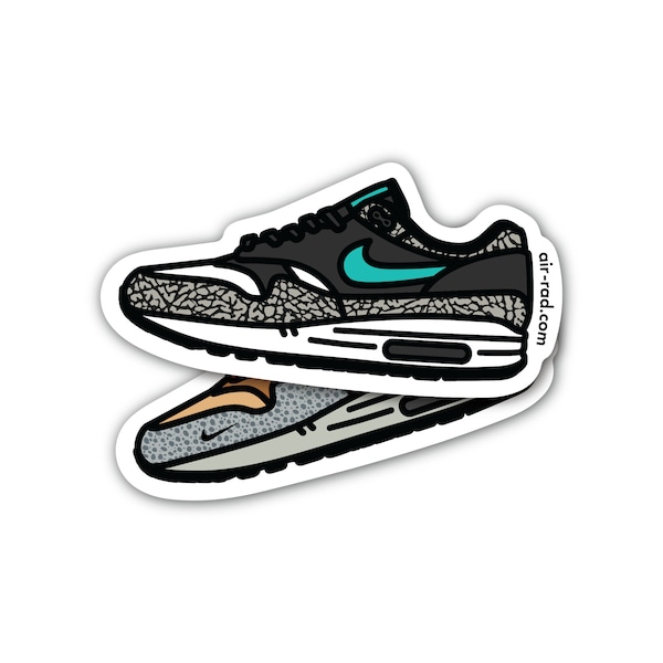 Air Max 1 atmos Designs [Autocollant résistant aux intempéries]