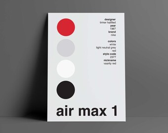 Air Max 1 Swiss Style Digital Print - OG Varsity Red