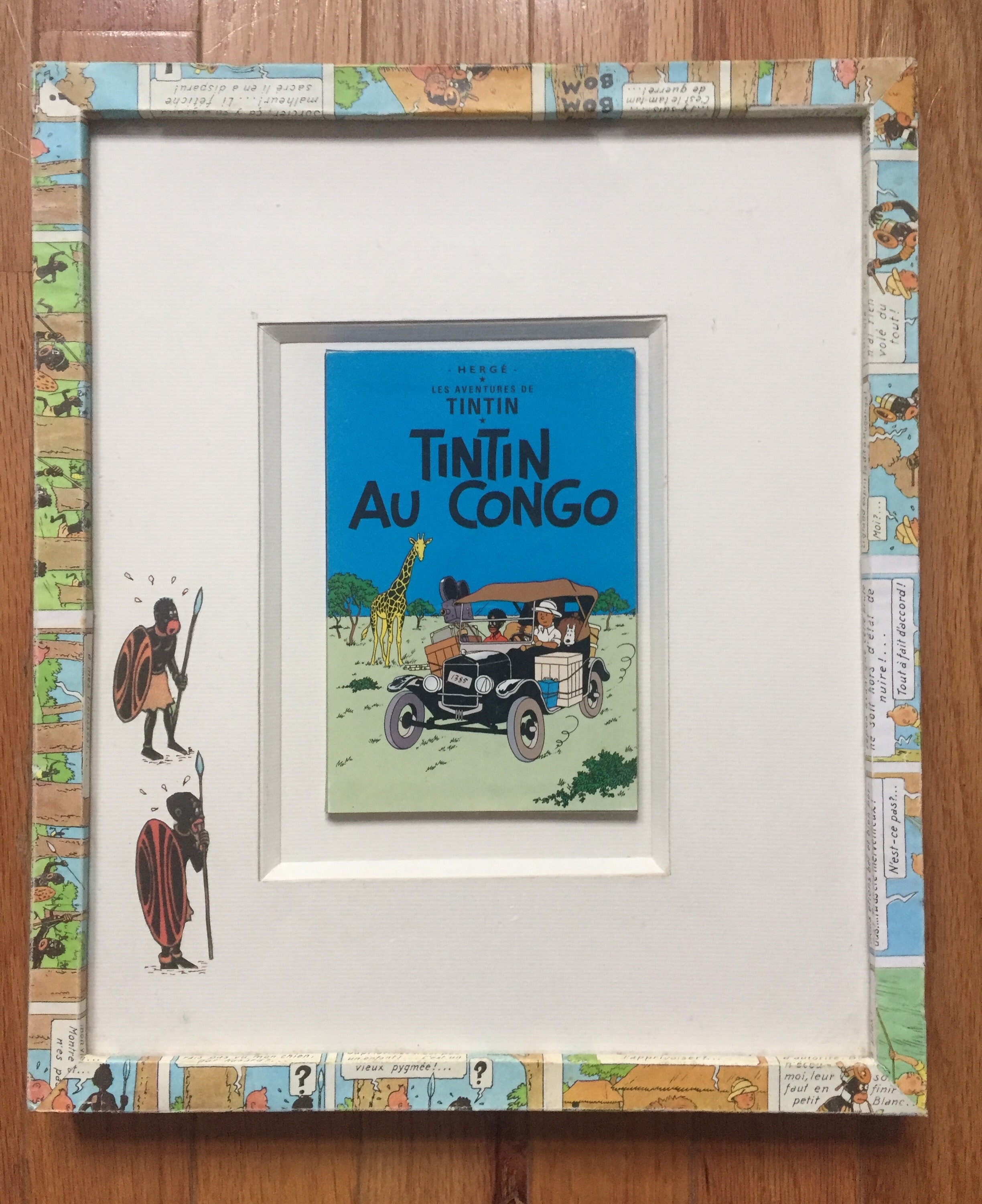 Tintin in Congo Framed Art Etsy
