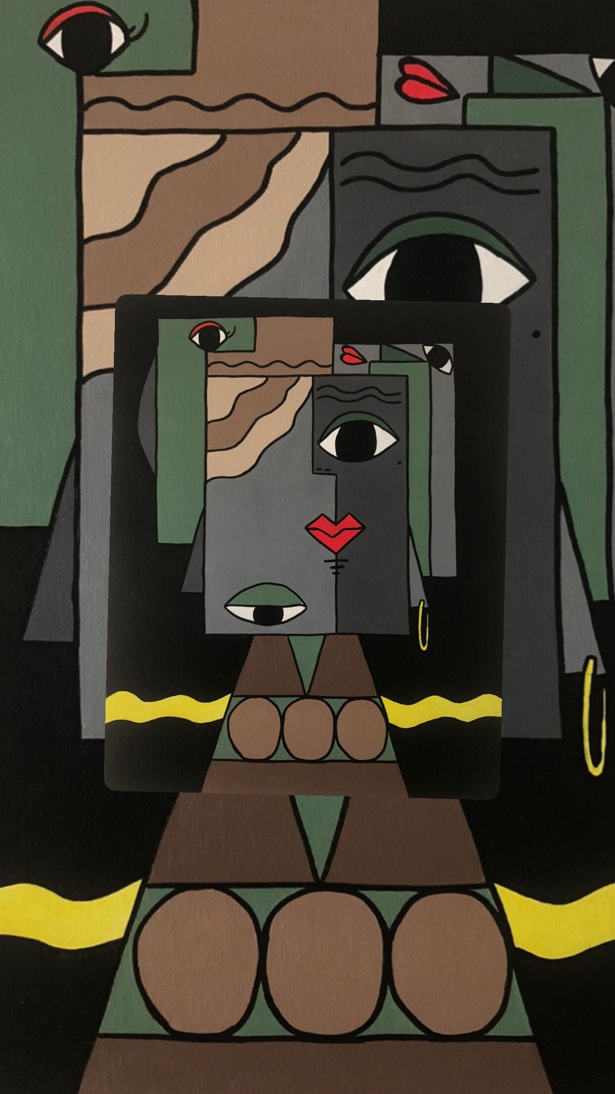 Tableau Abstrait - Serenity