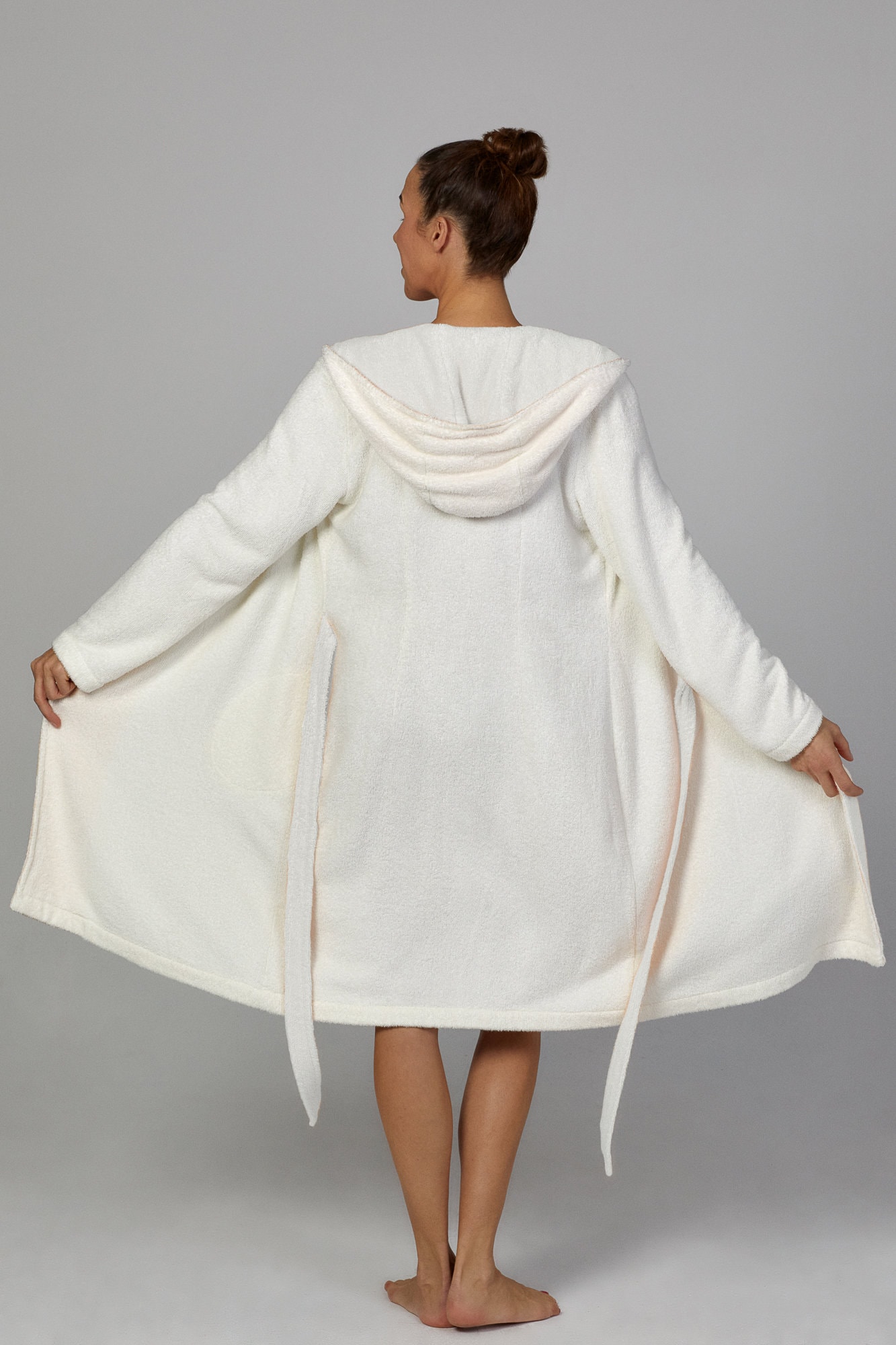 Bathrobe Dressing Gown Sauna robe finest italian bamboo Etsy