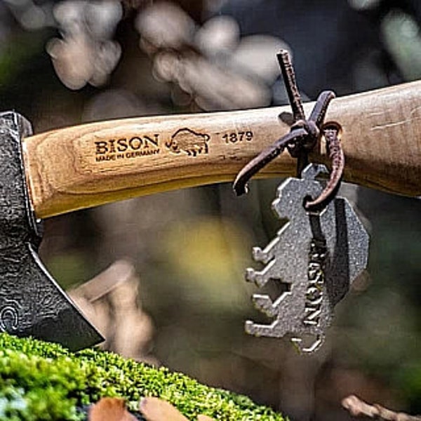 BISON 1879 - Trekkingbeil handgeschmiedet Axt Beil Outdoor Survival