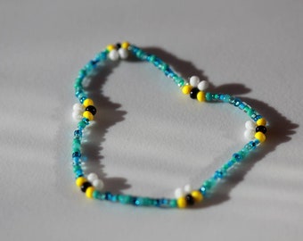 Bumble Bee Beaded Bees With Flowers Beaded Bracelet