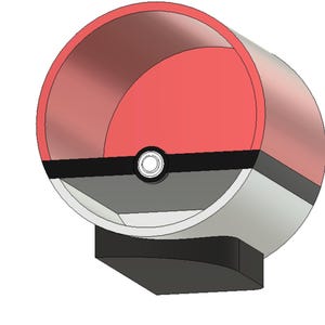 Pokeball Display Stand  Desk Decor Wall Mount Display 3d Printed Custom name add on available