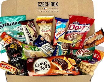 CzechBox Slovakia - delicious Slovak mystery food box, european candy, snacks, wafers, biscuits and chocolates
