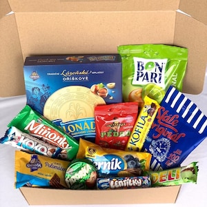 CzechBox Start delicious Czech mystery food box, european candy, snacks, wafers, biscuits and chocolates image 1