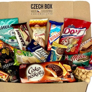 CzechBox Slovakia - delicious Slovak mystery food box, european candy, snacks, wafers, biscuits and chocolates