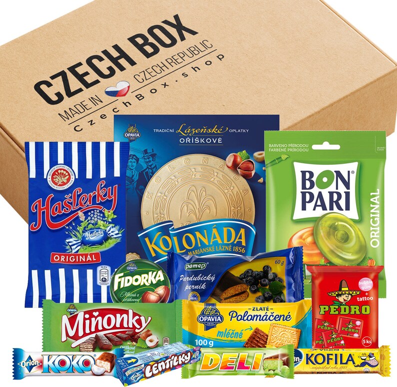 CzechBox Start delicious Czech mystery food box, european candy, snacks, wafers, biscuits and chocolates image 3